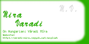 mira varadi business card